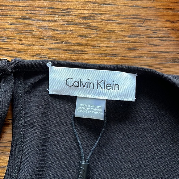 NWT Calvin Klein fancy black blouse - Picture 6 of 10